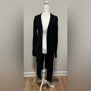 Long Black Cardigan with silver speckles
